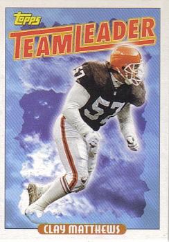 Clay Matthews Cleveland Browns 1993 Topps NFL Team Leader #263